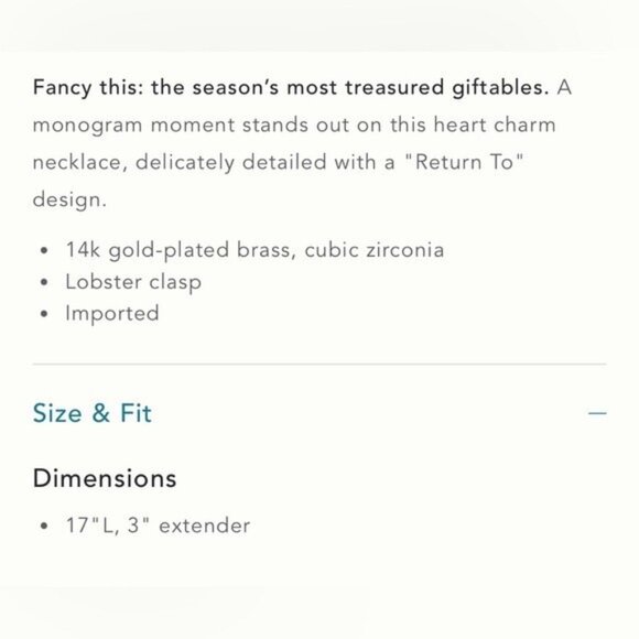 NWT Letter C - Anthropologie Monogram Heart Charm Necklace (NWT US$ 52) - Picture 15 of 15